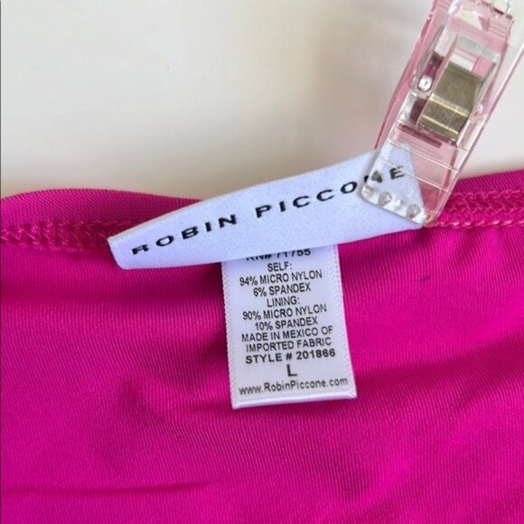 NWOT Robin Piccone Olivia Knot Front High Leg Bikini Bottoms - L - Picture 4 of 5